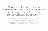 "Use of the arts is an important yet little-studied strategy for effective conservation outreach."