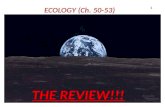 ECOLOGY (Ch. 50-53)