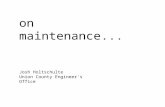 o n maintenance...