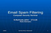 Email Spam Filtering Computer Security Seminar