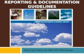 REPORTING & DOCUMENTATION GUIDELINES