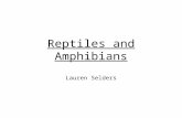 Reptiles and Amphibians Lauren Selders