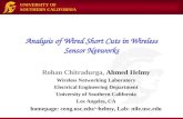Analysis of Wired Short Cuts in Wireless Sensor Networks