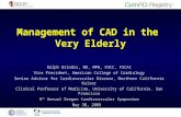 Management of CAD in the  Very Elderly