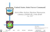 United States Joint Forces Command Joint After Action Review Resource Library (JAAR-RL) Info Brief