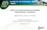 Instituto de Estudios Regionales –INER-