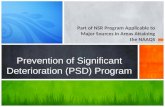 Prevention of Significant Deterioration (PSD) Program