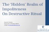 The â€Hiddenâ€™ Realm of Impoliteness On Destructive Ritual
