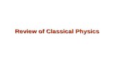 Review of Classical Physics