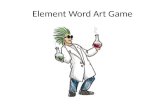 Element Word Art Game