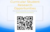 Creating Co-Curricular Student Research Opportunities