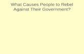What Causes People to Rebel Against Their Government?