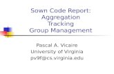 Sown Code Report: Aggregation Tracking Group Management