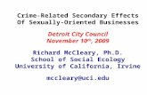 Crime-Related Secondary Effects Of Sexually-Oriented Businesses Detroit City Council