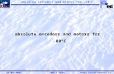 absolute encoders and motors for -80°C