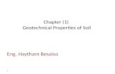 Chapter (1)  Geotechnical Properties of Soil