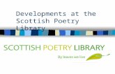 Developments at the Scottish Poetry Library