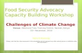 Food Security Advocacy Capacity Building Workshop