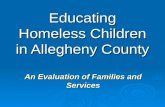 Educating Homeless Children in Allegheny County
