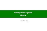 Weekly Polio Update  Nigeria
