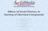 Effects of Smart Phones, In Naming of Chemical  Compounds