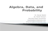 Algebra, Data, and Probability