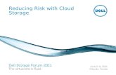 Reducing Risk with Cloud Storage