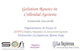 Gelation Routes in  Colloidal Systems
