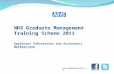 NHS Graduate Management Training Scheme 2011 Applicant Information and Assessment Masterclass