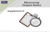 Measuring Output Rates