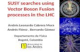 SUSY  searches using  Vector  Boson Fusion processes  in  the  LHC