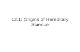 12.1: Origins of Hereditary Science