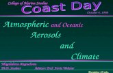 Atmospheric  and Oceanic    Aerosols             and   Climate
