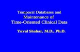 Temporal Databases and Maintenance of  Time-Oriented Clinical Data