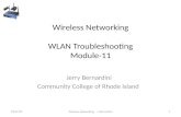 Wireless Networking WLAN Troubleshooting Module-11