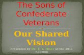 The Sons of Confederate Veterans