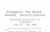 Prospects for Asset-Backed  Securitization