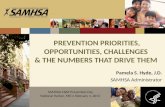 PREVENTION PRIORITIES, OPPORTUNITIES, CHALLENGES  & THE NUMBERS THAT DRIVE THEM