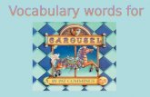 Vocabulary words for