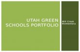 Utah Green Schools  Portfolio
