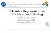 DTI Atlas Registration via 3D Slicer and DTI- Reg