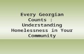 Every Georgian Counts : Understanding Homelessness in Your Community