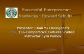 Successful Entrepreneur~       Starbucks ~Howard Schultz