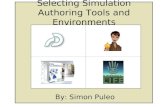 Selecting Simulation Authoring Tools and Environments