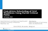 Cost-driven Scheduling of Grid Workflows Using Partial Critical Paths