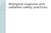 Biological response and radiation safety practices