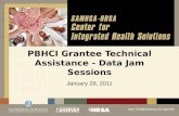 PBHCI Grantee Technical Assistance - Data Jam Sessions