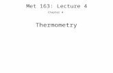 Met 163: Lecture 4
