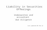 Liability in Securities Offerings