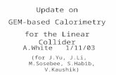 Update on GEM-based Calorimetry for the Linear Collider